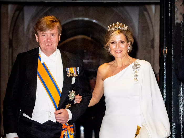 In April 2019, Queen Maxima of The Netherlands also wore the white Stella McCartney dress.