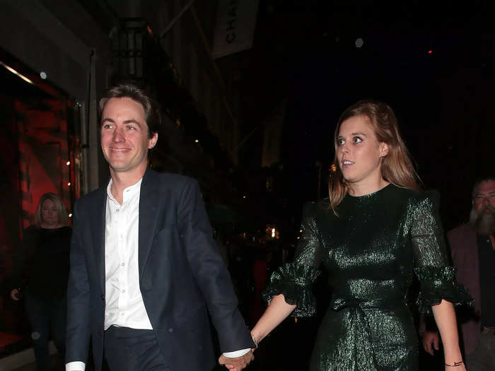Princess Beatrice stepped out in a shimmering green dress by The Vampire