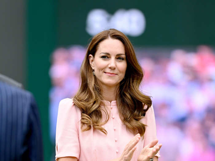 Kate Middleton wore the same dress in a slightly darker shade of pink in July 2021.