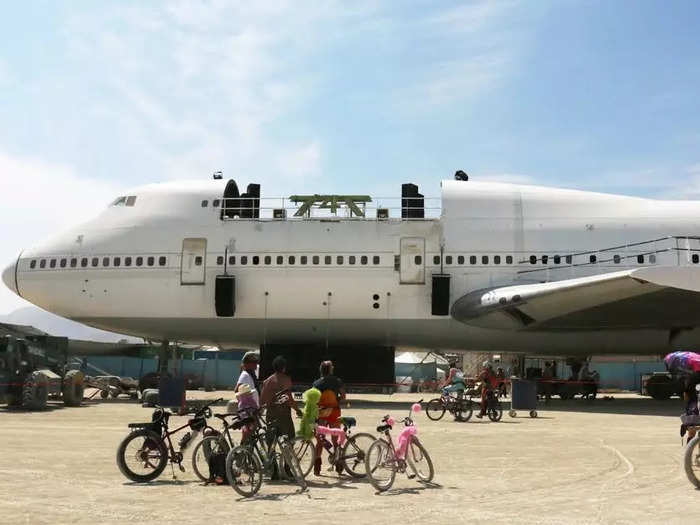 When reconstructed, the two pieces will attach on top of the base, creating a nearly complete fuselage.