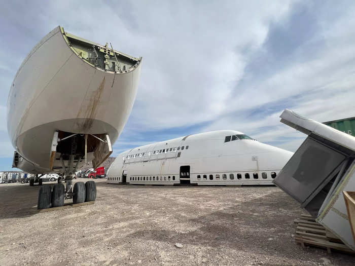 One day, the vintage jet will sit at AREA15 and be easily visible from the main interstate that runs through Las Vegas.