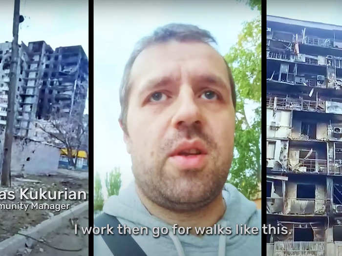 Sirens are a regular occurrence for the developers still in Ukraine: "We have air raid sirens around the clock," said Taras Kukurian, a community manager.