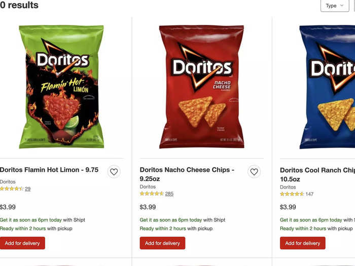 Frito-Lay just shrunk regular bags of Dorito