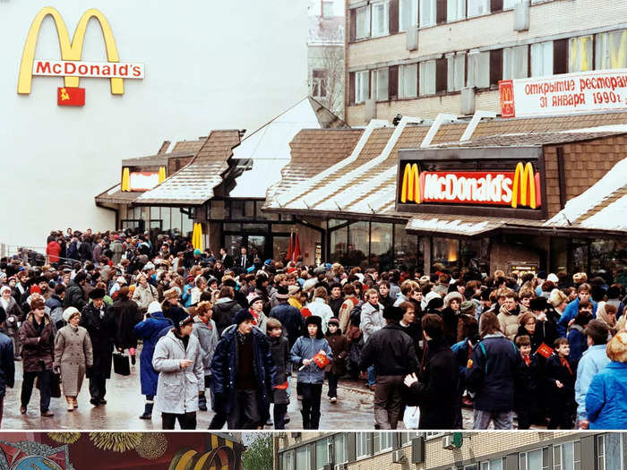 It opened in Moscow, where the first McDonald