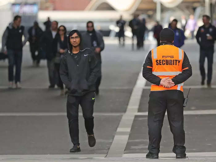 21. Security guards earn a median of $34,390 a year, and 29,640 are employed in the hotel industry.