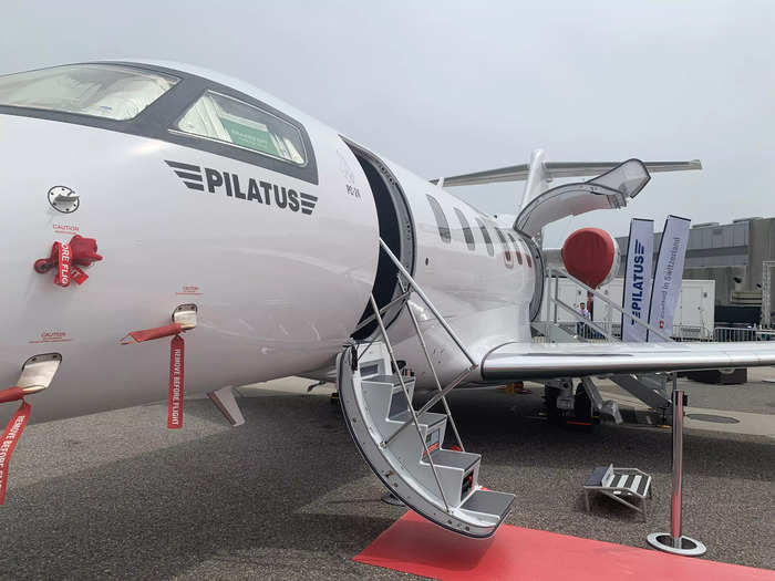 The Pilatus PC-24 was slightly larger, with a more spacious cabin. The ceiling was only slightly higher than the PC-12, though, at just over 5ft.