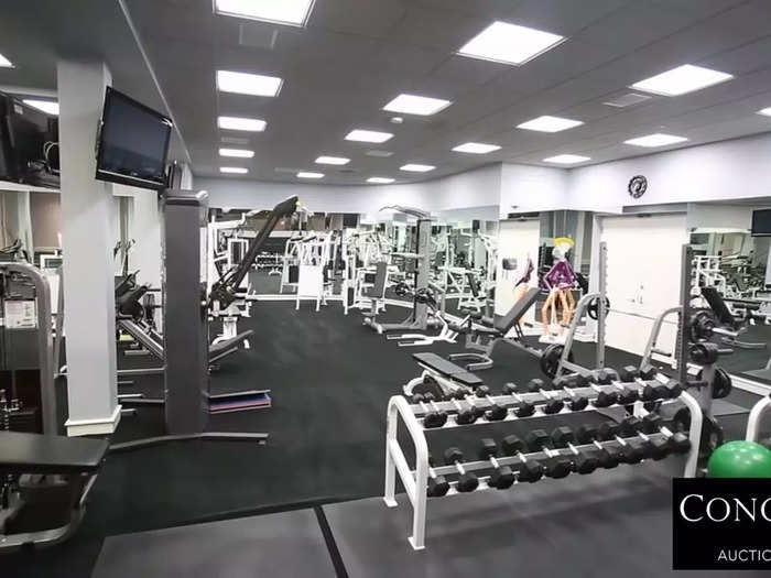 The home also features a full gym.