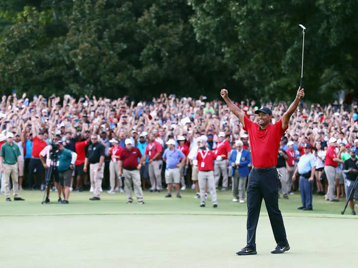 He won $4.6 million at the Tour Championship alone — $1.6 million for winning the tournament and $3.0 million for his second-place finish in the FedEx Cup — one of his biggest paydays ever in golf.