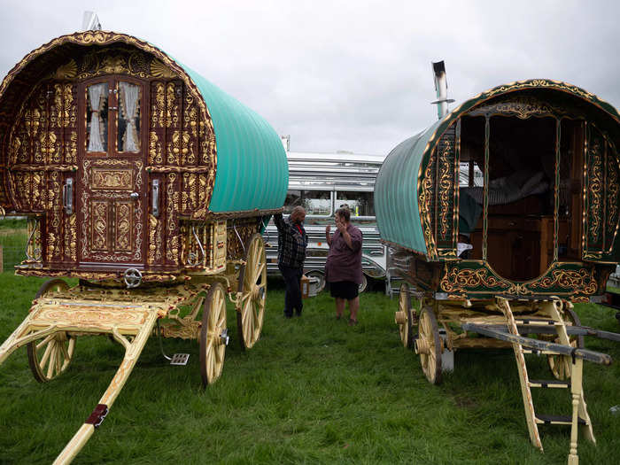 Traditional bow-top wagons