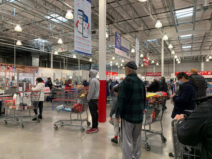 Costco always has long lines, but they