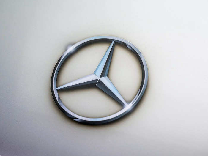 It has a painted-on Mercedes-Benz logo — because you can never save too much weight.