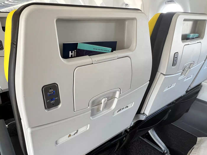 Unlike other low-cost airlines, Breeze offers amenities in its economy cabin, including power ports…