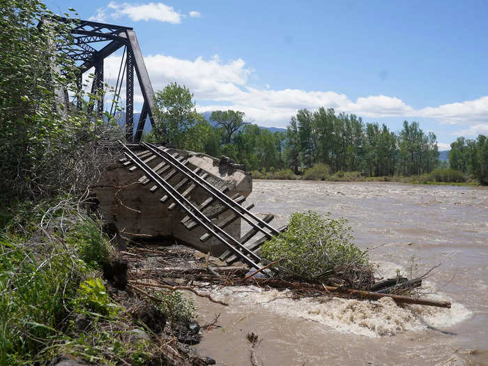 Forecasters expect more rain in Yellowstone on Saturday or Sunday, and the National Park Service said that there could be still more flooding.