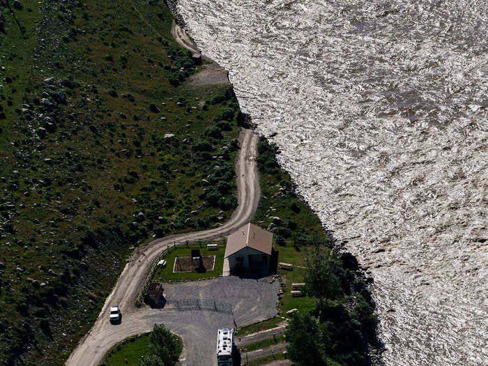 Several homes washed away in the rivers.