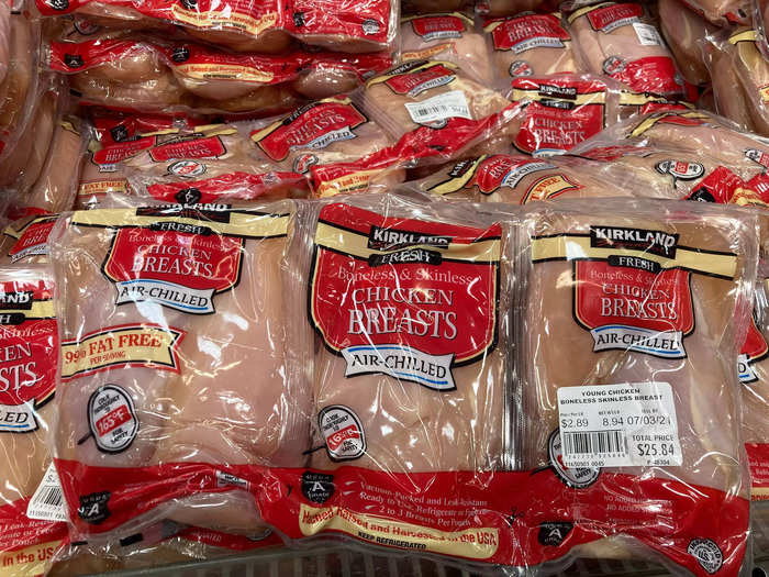 Kirkland chicken breasts are always in my cart.