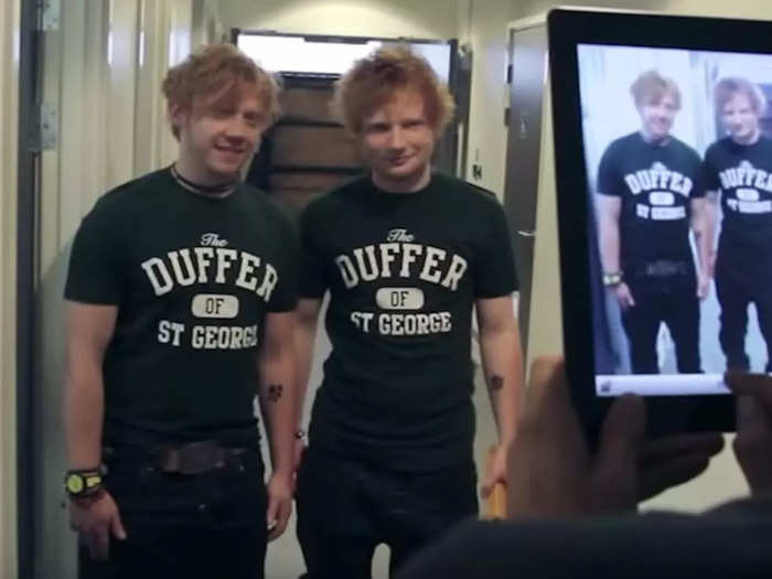 26. Rupert Grint and Ed Sheeran