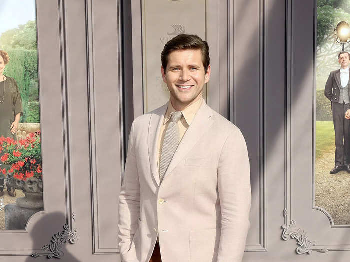 Allen Leech is just as dapper as his character but the suits are a bit brighter.