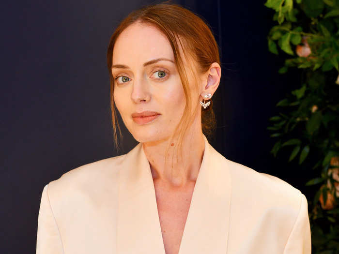 Laura Haddock, who plays Dalgleish, has dark honey-colored hair and more contemporary jewelry in real life.