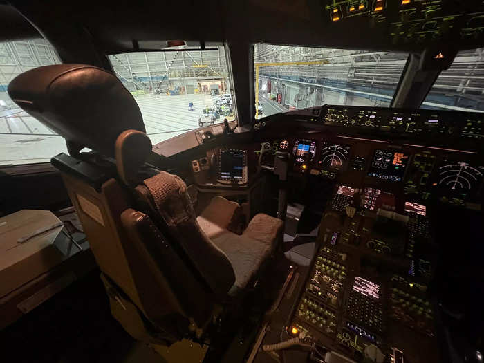 This means the pilots will wear a hat-like system that will display things like airspeed and altitude on glass, but they can also look through the glass out at their surroundings. This is intended to help with situational awareness, according to Lloyd.