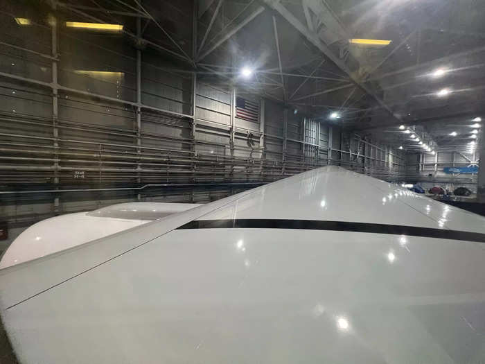 Currently, the wing houses vortex generators (VG) that improve aerodynamic efficiency during takeoff and landing, but the technology actually increases drag at high altitudes.