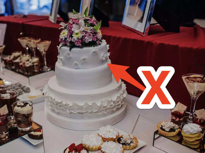 The traditional wedding cake is falling out of favor.