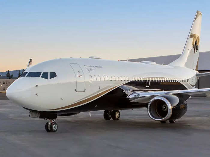 Boeing has converted a series of airliners into business aircraft, like Tony Robbin