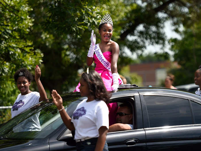 In 2020, the first-ever National Miss Juneteenth Pageant was held in Memphis, Tennessee.
