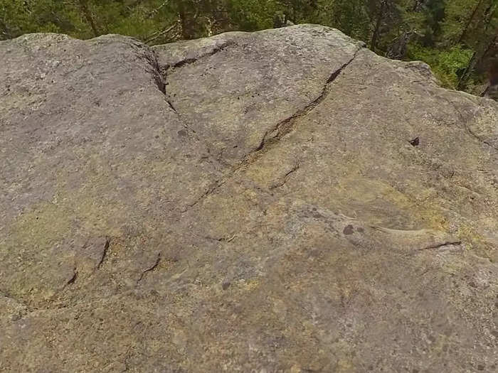 The craziest thing is looking down and actually seeing the rock below you.