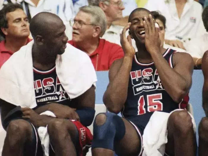 Magic Johnson said he once trash-talked Jordan during a practice with the Dream Team and lived to regret it.