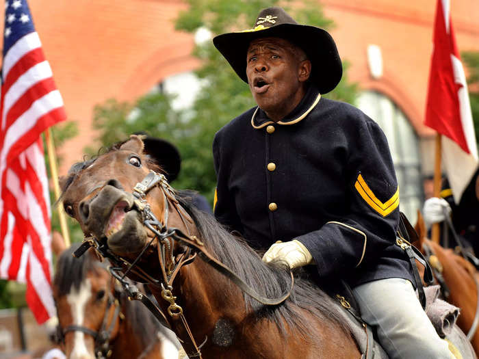 The Buffalo Soldiers were comprised of former slaves, freemen, and Black Civil War soldiers.