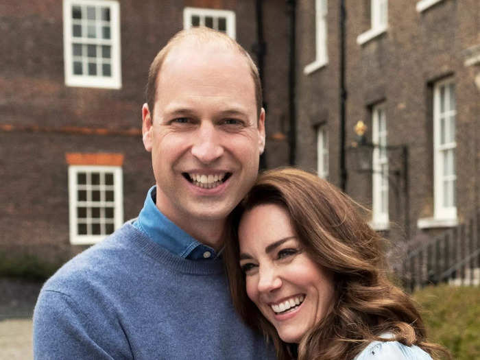 2021: William and Middleton released new photos to mark their 10th wedding anniversary on April 29. The couple appeared more relaxed and affectionate than in previous photo-ops.
