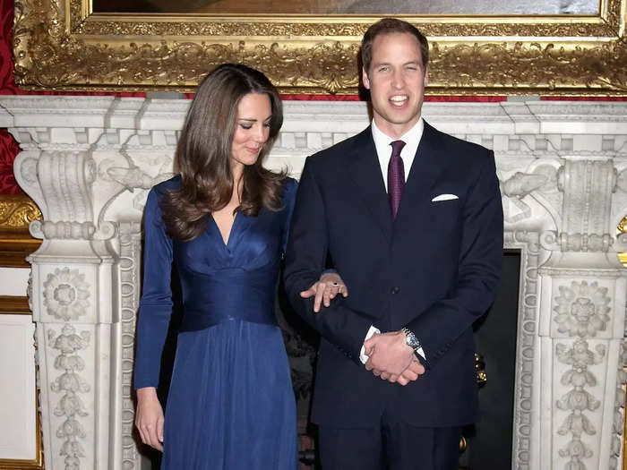  2010: William and Middleton announced their engagement on November 16, at a photo call at St James