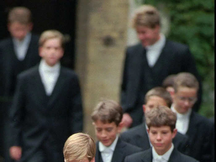 1995: At the age of 13, he started his first day of classes at Eton College on September 7. Eton is an all-boys boarding school in Berkshire, England. Living on school grounds meant the prince was able to get away from the glaring eye of the media.