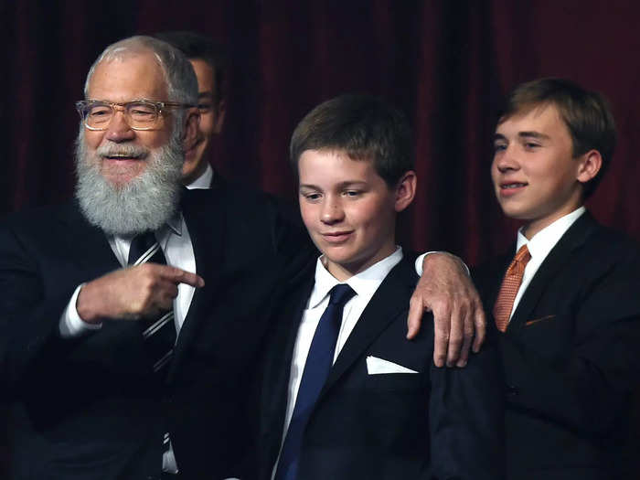 David Letterman became a dad when he was 56 years old.