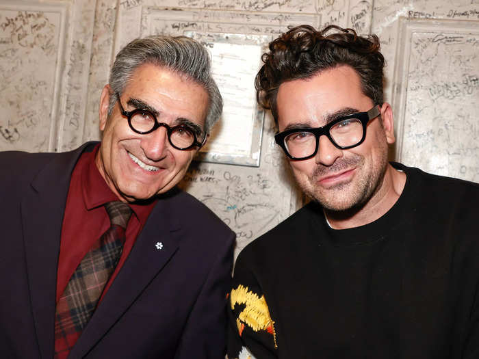 Eugene and Dan Levy share an uncanny resemblance and famously played father and son on-screen.