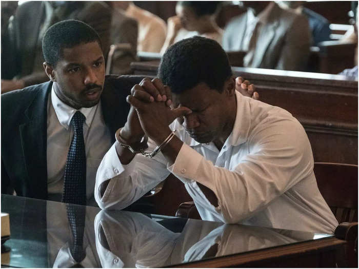 Michael B. Jordan and Jamie Foxx starred in "Just Mercy" in 2019, which is based on the real case of Walter McMillian and his lawyer Bryan Stevenson.
