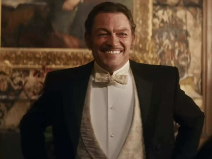 Guy Dexter is the dashing movie star who visits Downton Abbey to perform in a film that is suddenly converted from a silent feature to a "talkie." He has a mustache.