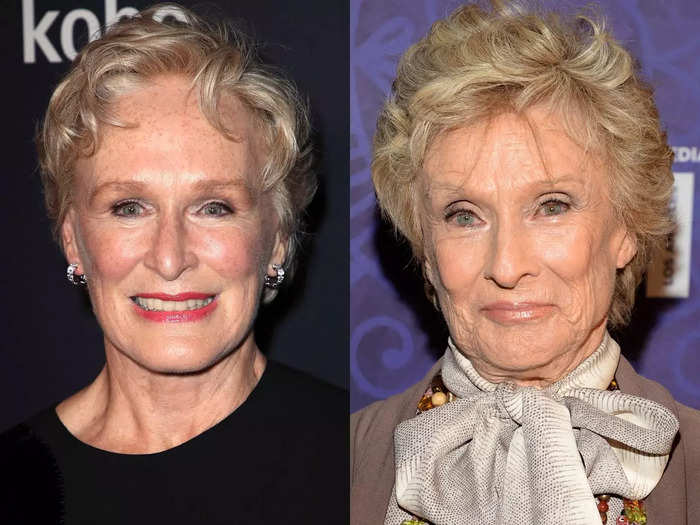 32. Glenn Close and Cloris Leachman