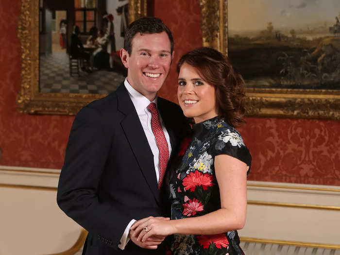 Princess Eugenie announced her engagement in a $5,175 Erdem dress she once wore for a Harper