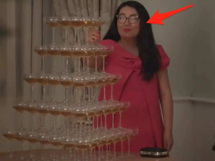 Author Jenny Han makes a cameo at the tower of bubbly.