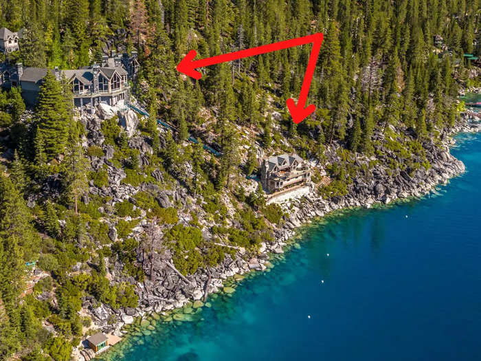 Although easily noticeable from Lake Tahoe, the mansion hides in plain sight from the state road, Dunn said.