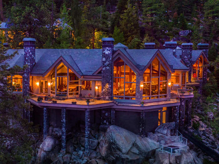 The most expensive home in Nevada is a $64.5 million clifftop mansion that overlooks Lake Tahoe.