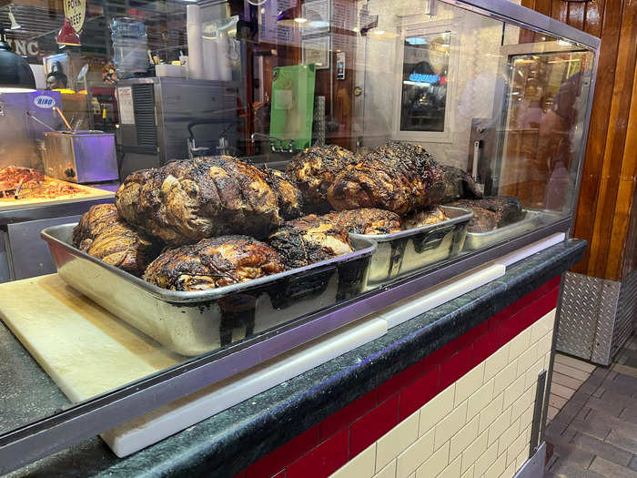 Over the counter and through glass cases, you can immediately see the appeal of the slow-cooked meat at DiNic