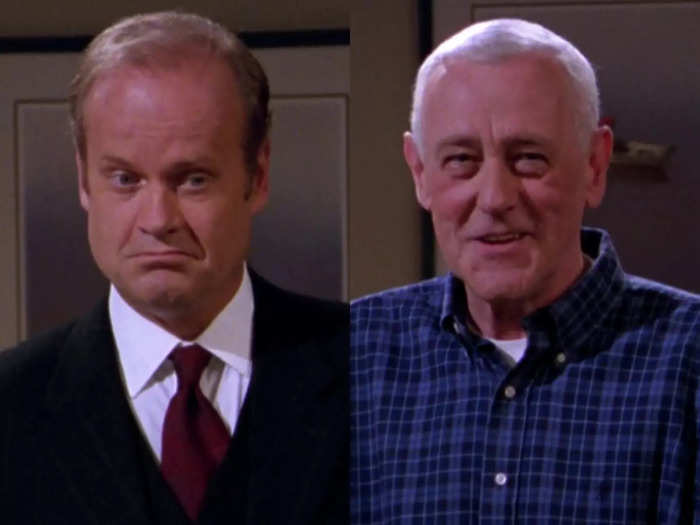 Kelsey Grammer and John Mahoney of "Frasier" only had a 15-year age difference, even though Mahoney