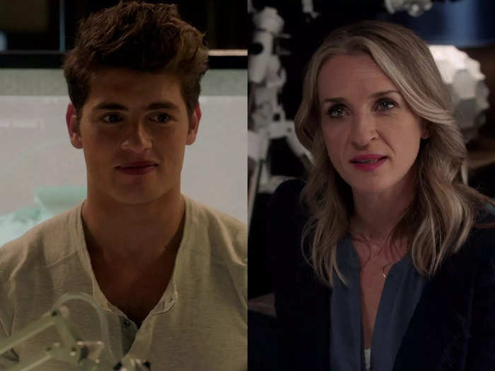 Gregg Sulkin and his TV mom Ever Carradine on "Runaways" are only 18 years apart.