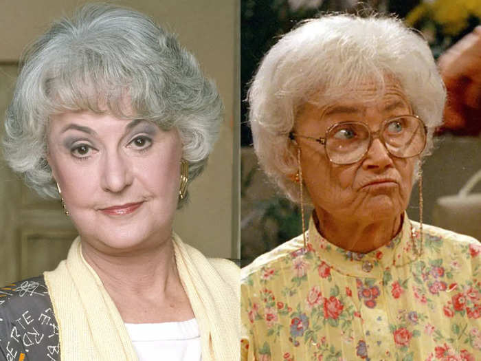 Even though Sophia looked decades older than her daughter Dorothy on "The Golden Girls," Bea Arthur and Estelle Getty are only one year apart — and Arthur was actually older.