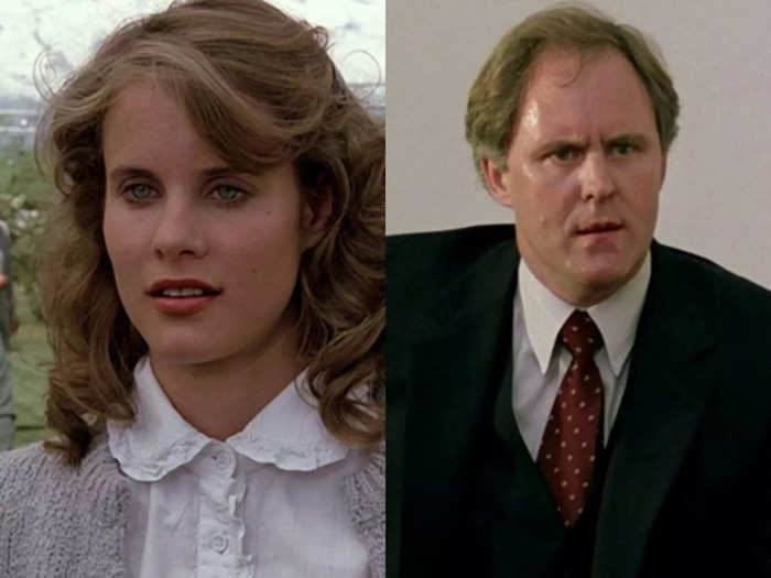 In "Footloose," the stodgy town reverend, played by John Lithgow, is only 12 years older than his fictional daughter, played by Lori Singer.