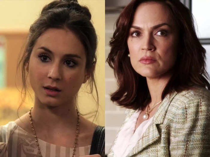 Lesley Fera is only 14 years older than her TV daughter Troian Bellisario on "Pretty Little Liars." Bellisario was 24 in the show