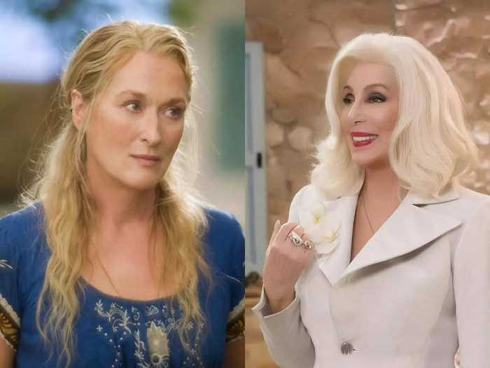 Cher, a legend, plays the mother of fellow legend Meryl Streep in "Mamma Mia! Here We Go Again," but they