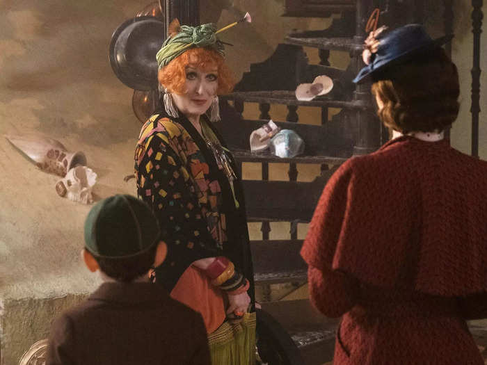 Streep had a supporting role as Topsy in "Mary Poppins Returns" (2018).
